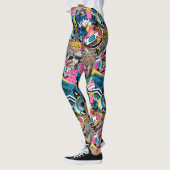 Collage coloré Leggings (Gauche)