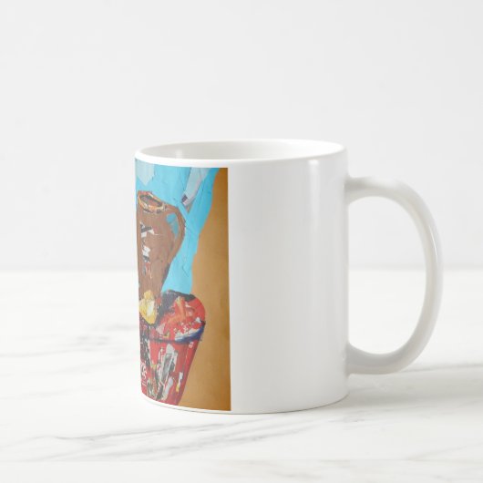Collage coloré Stilllife Art White Mug (Droite)