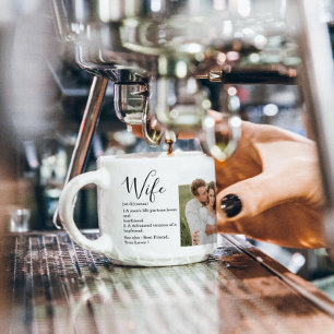 Collage Couple Foto en roomRomantische Wife Gift Espresso Kop