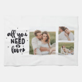 Collage Couple Photo en alles wat u nodig hebt is  Theedoek (Horizontaal)