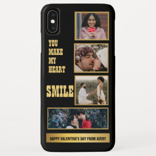 Collage Couple Photo & Lovely Romantic Quote iPhone XS Max Hoesje