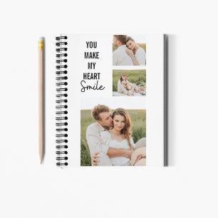 Collage Couple Photo & Lovely Romantic Quote Notitieboek
