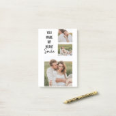 Collage Couple Photo & Lovely Romantic Quote Post-it® Notes (Op bureau)