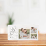 Collage Couple Photo & Lovely Romantic Wife Cadeau<br><div class="desc">Collage Couple Photo & Lovely Romantic Wife Cadeau</div>