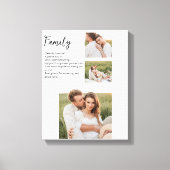 Collage Couple Photo & Romantic Family Gift Canvas Afdruk (Voorkant)