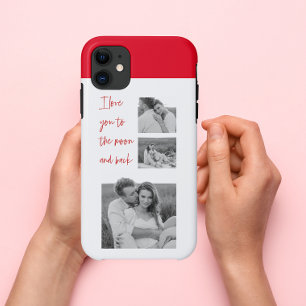 Collage Couple Photo & Romantic Quote Love You Cas iPhone 11 Hoesje