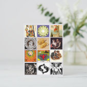 Collage d'art de la carte Tarot Teller Fortune Zod (Debout devant)