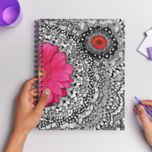 Collage d'art Doodle Flower