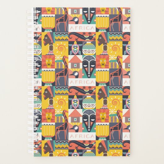 Collage d'art symbolique africain (Devant)