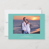 Collage de 4 Photos Bleu Clair - 3x5 Save the Date (Dos)