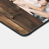 Collage de 4 photos personnalisé Bois rustique (Coin)