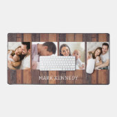 Collage de 4 photos personnalisées Rustic Pallet W (Clavier et souris)