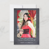 Collage de 5 photos - faire-part de l'obtention du (Dos)