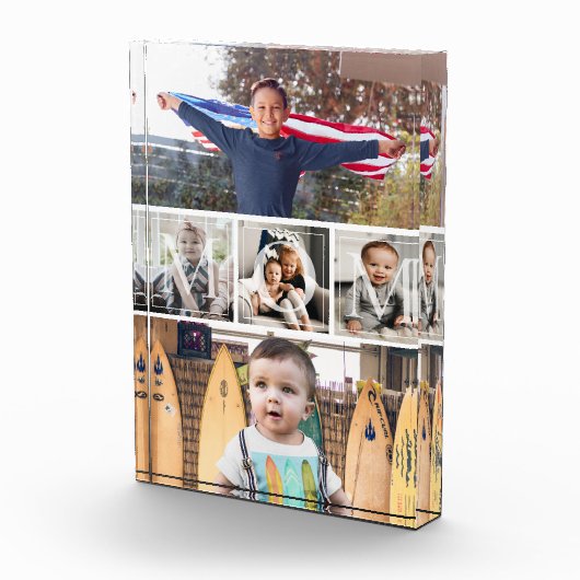 Collage de 5 photos pour bloc photo Maman (Droite)