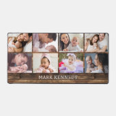 Collage de 8 photos personnalisé Bois rustique (Recto)