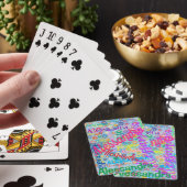 Collage de cartes à jouer avec un nom (In Situ)