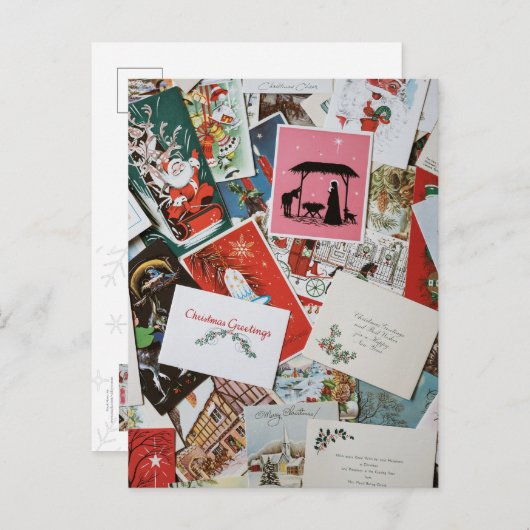 Collage de cartes de Noël (Devant / Derrière)