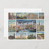 Collage de cartes postales anciennes d'Indianapoli (Devant / Derrière)