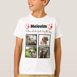 Collage de chien - customisé 4 t-shirt photo pour 
