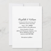 Collage de cinq photos Faire-part de mariage moder (Dos)