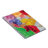Collage de fleur - carnet de notes à spirale (Côté Droit)