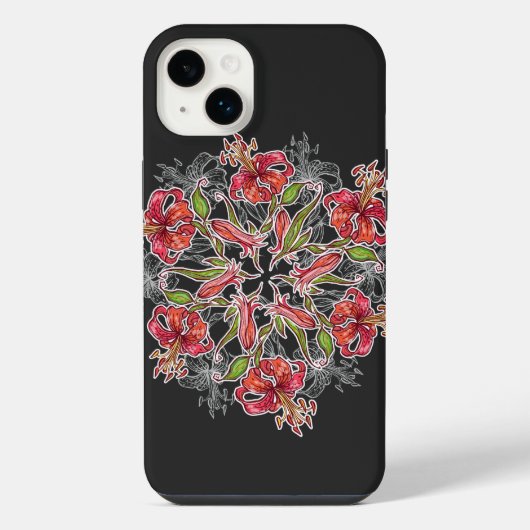 Collage de fleurs de lys en fleurs (Verso)