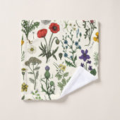 Collage de fleurs sauvages (Gant de toilette)