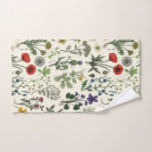 Collage de fleurs sauvages (Serviette à main)