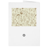 Collage de fleurs sauvages / beige et sépia (Dos)