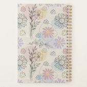 Collage de fleurs sauvages pastel – Géométrique fl (Dos)