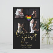 Collage de fotos del Rainbow Heart del orgullo pre (Staand voorkant)