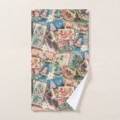 Collage de la carte de Noël Pastel vintage (Serviette à main)
