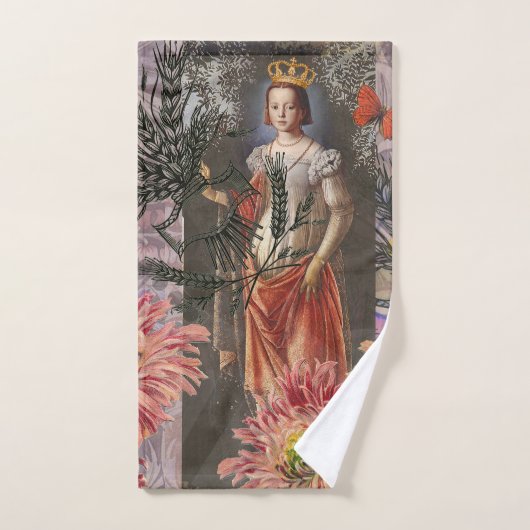 Collage de la déesse céleste Vierge : Céleste vint (Serviette à main)