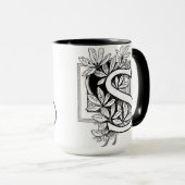 Collage de la lettre vintage "S" - Mug (Devant droit)