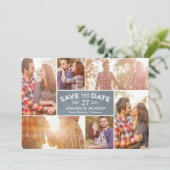 Collage De La Vitrine Photo Enregistrer La Carte D (Debout devant)