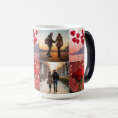 Collage de l'amour Mug magique (Devant droit)