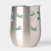 Collage de libellules d'or et d'Aqua (Gauche)