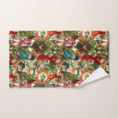 COLLAGE DE NOËL VICTORIEN (Serviette à main)