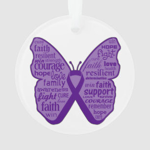 Collage de papillon de Cancer pancréatique des