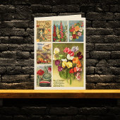 Collage de paquets de semences Ferme à fleurs Vint