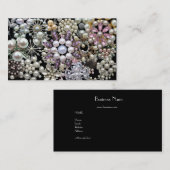 Collage de perles cartes de visite Élégants (Devant / Derrière)