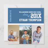 Collage de photo du faire-part 3 d'obtention du (Devant)