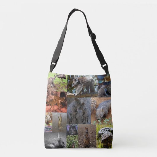 Collage de photos d'animaux australiens, sac de ca (Dos)