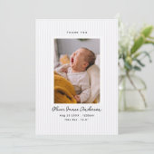Collage de photos de bébé moderne Merci Rayures (Debout devant)