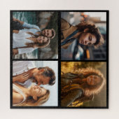 Collage de photos de couples romantiques en puzzle (Horizontal)