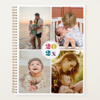 collage de photos de famille 2027 agenda simple