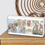 Collage de photos de famille avec 5 photos et nom<br><div class="desc">Personnalisez cette tasse de voyage pratique avec vos photos préférées de votre réunion de famille ou de vos vacances. Le modèle est configuré pour vous permettre d'ajouter jusqu'à 5 photos, affichées sous forme de portrait vertical 3x et de format carré/instagram 2x. Vous pouvez également customiser plus loin avec un nom...</div>