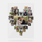 Collage de photos de famille Nom personnalisé dans (Recto)