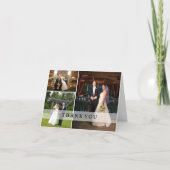 Collage de photos de mariage - Merci (Devant)