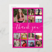 Collage de photos de remise de diplôme Carte de re (Devant / Derrière)